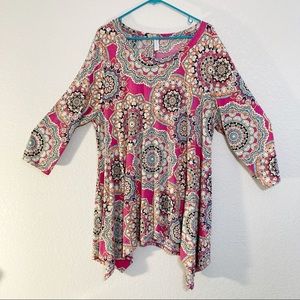 Paisley Grace Hot Pink Top